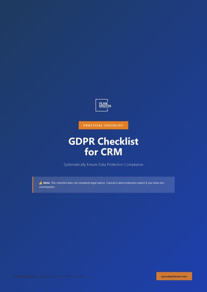 GDPR Checklist for CRM - Cover