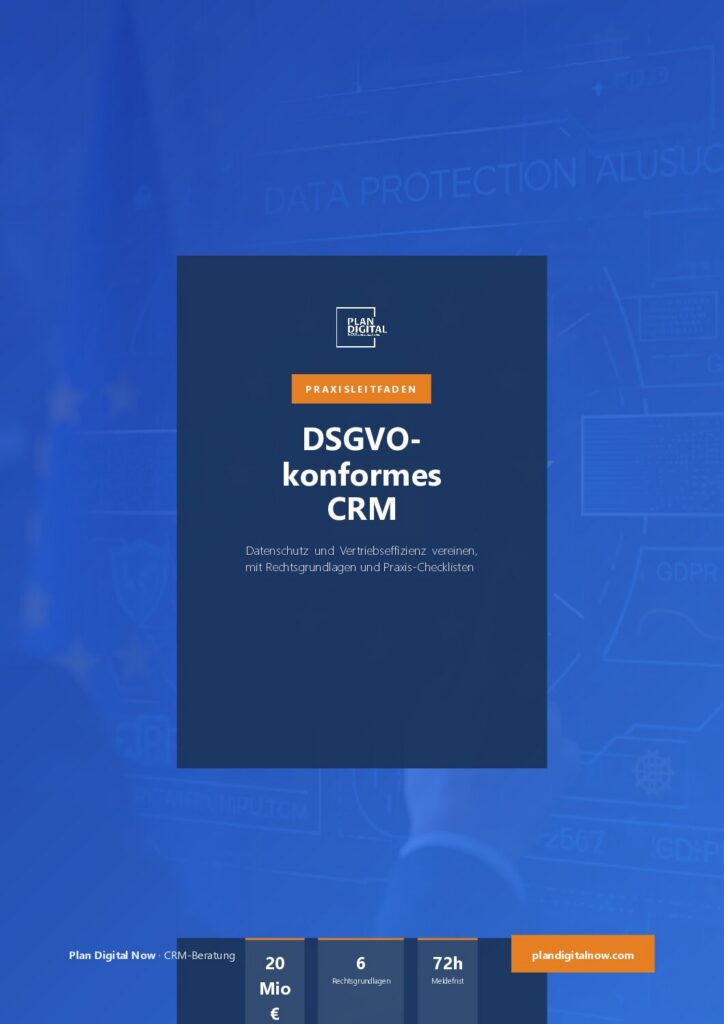 DSGVO-konformes CRM - Cover